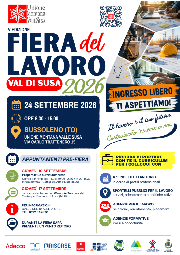 manifesto evento fiera del lavoro Bussoleno 2026